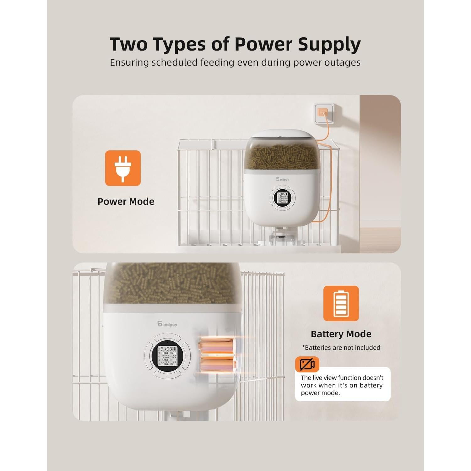 Comedero Colgante Sandpoy F15-L Automático para Conejos