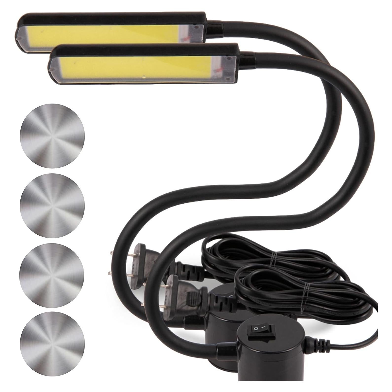 Luz de Trabajo LED FAJ Magnética Flexible 60 LEDs 2 Paquete