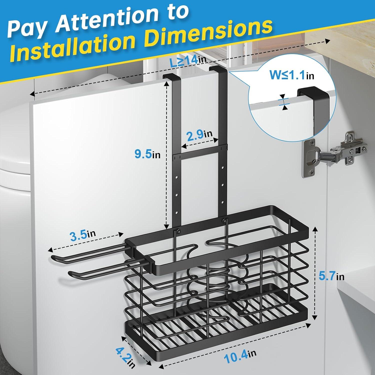 Organizador de Herramientas para el Cabello Sevenblue 3 en 1 Negro