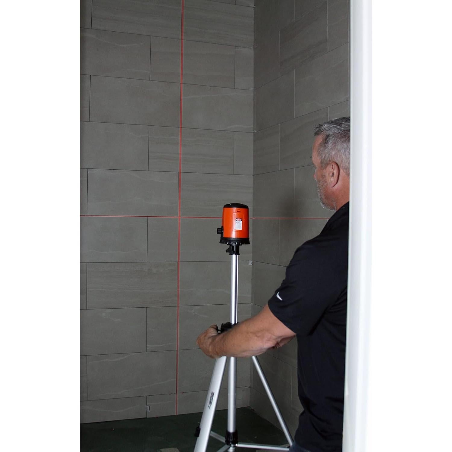 Nivel láser auto-nivelante Johnson 40-0921, 48 x 25 cm, Rojo