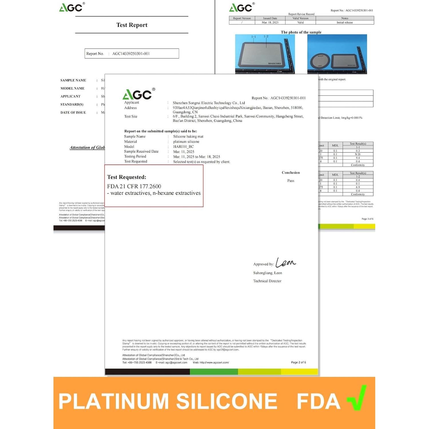 Alfombrilla de Hornear de Silicona Sopito 41.9x29.5cm Gris 2 PCS