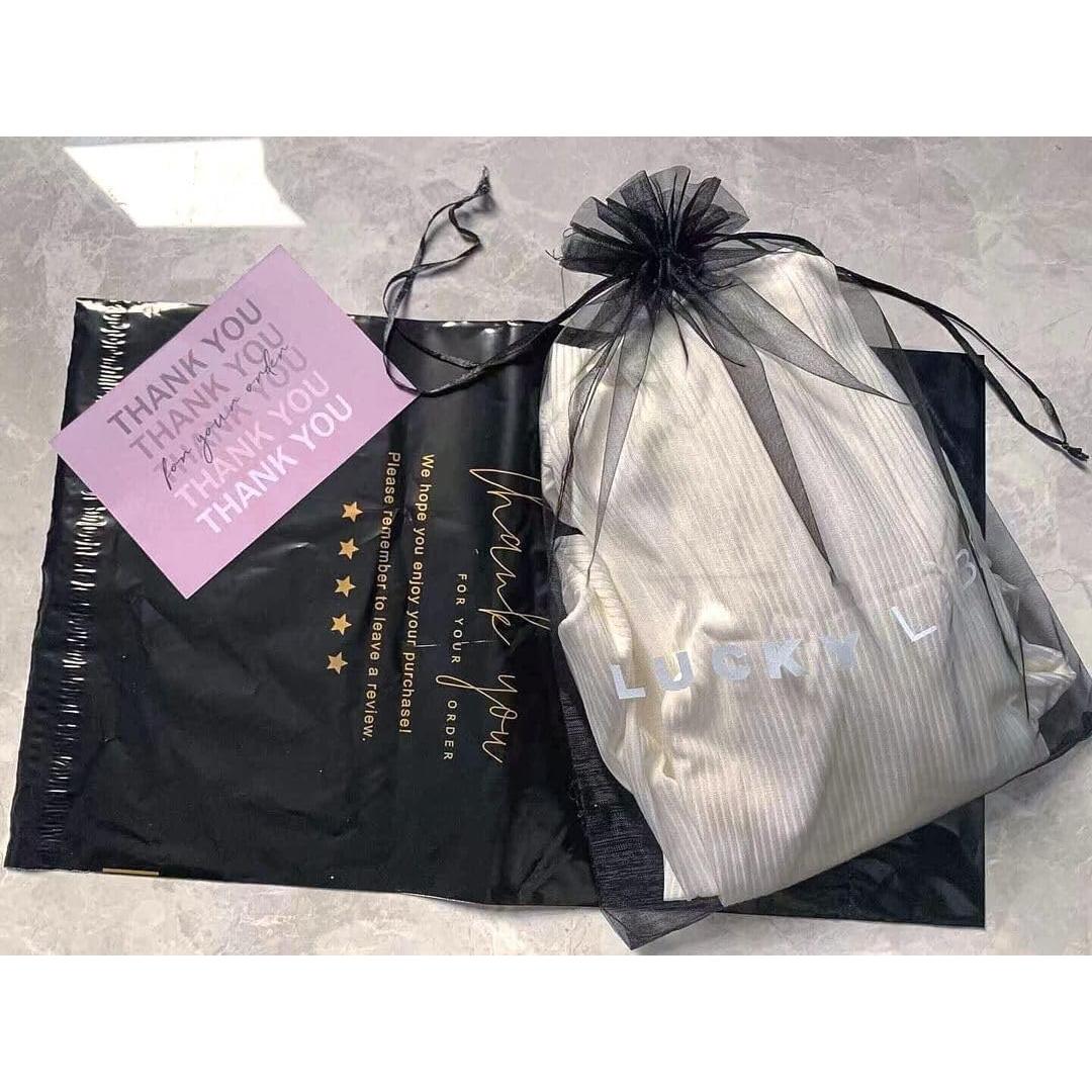 100 Bolsas de Regalo de Organza Negra 15x23 cm Jexila
