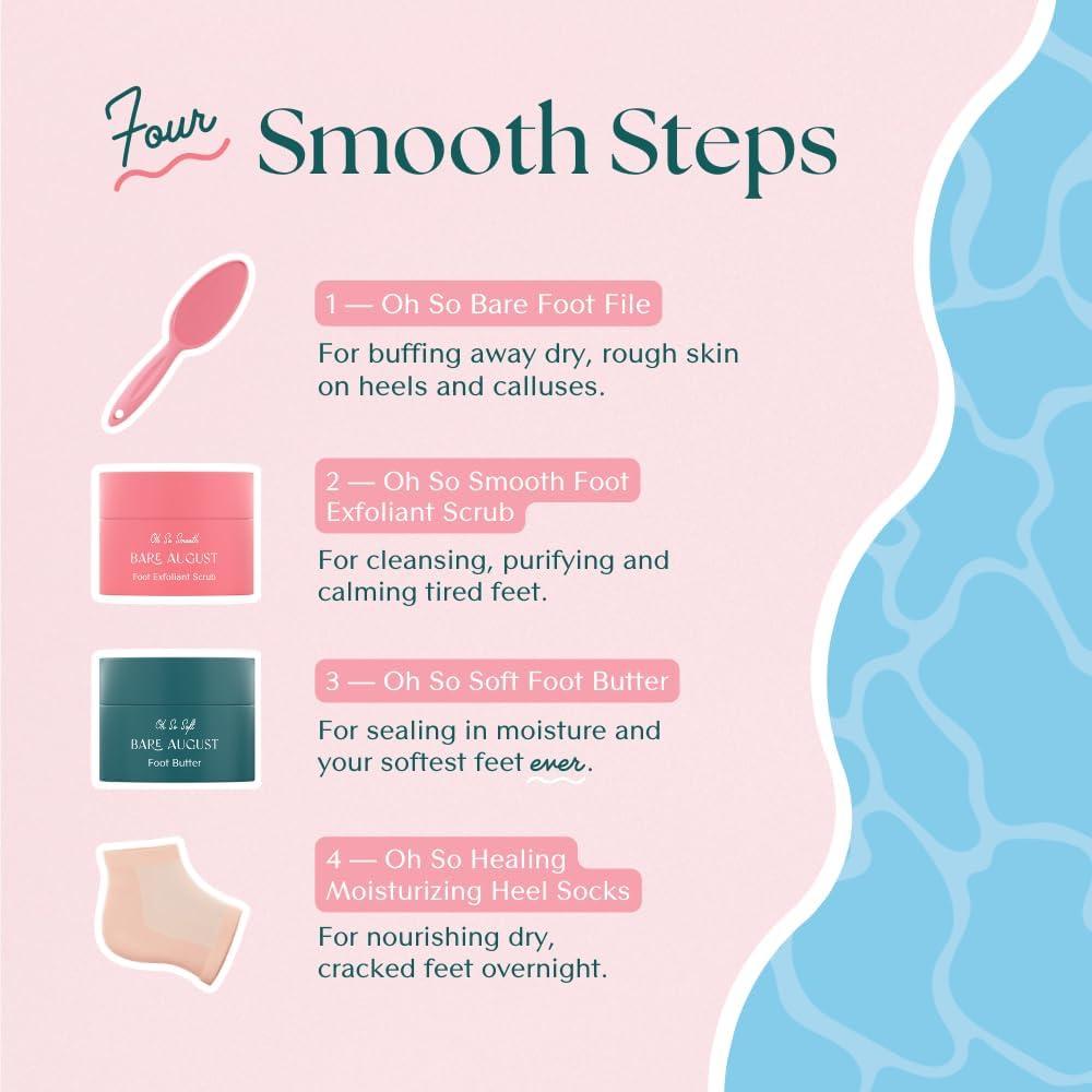 Raspador de Pies Bare August - Eliminador de Callos Rosa