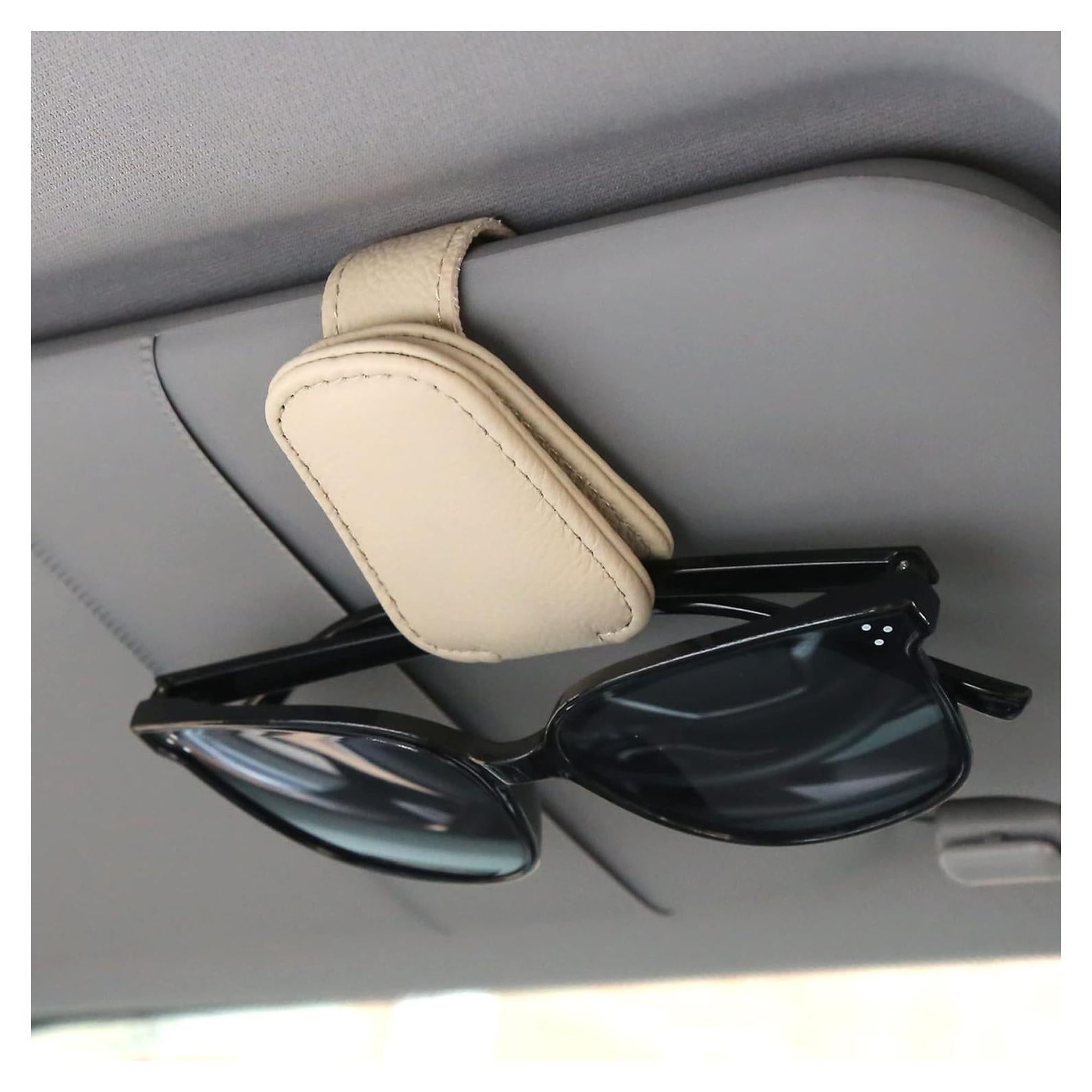 Soporte de Gafas de Sol KIWEN Magnético para Coche Beige