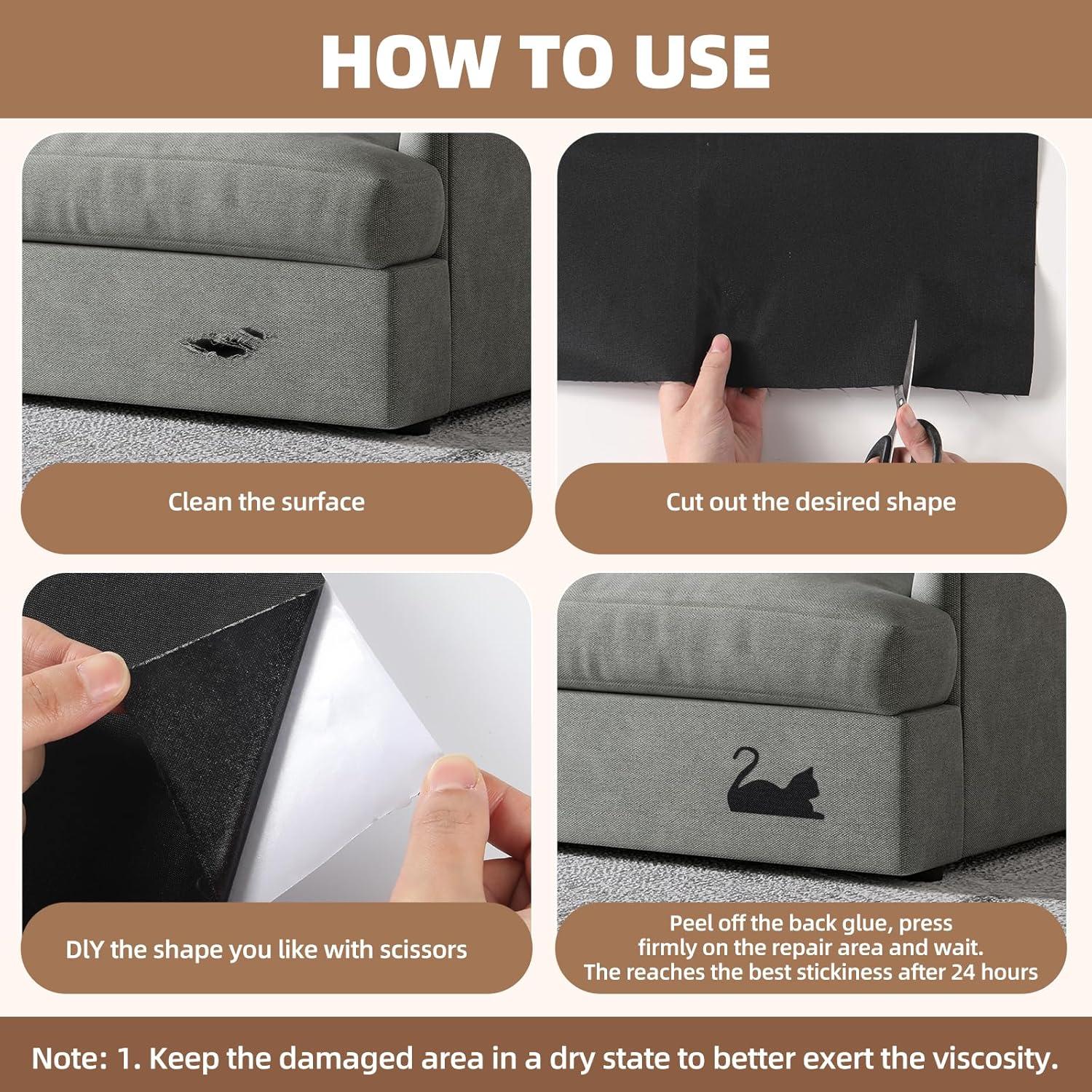 Parche de Tela Autoadhesivo Shagoom Beige 8.9x200.7 cm