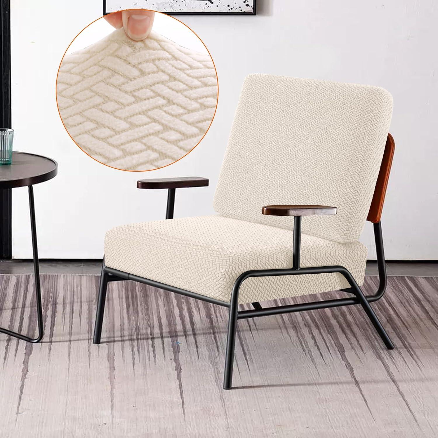 Fundas de Cojines Impermeables Fuloon Beige 1PC Ajuste Elástico