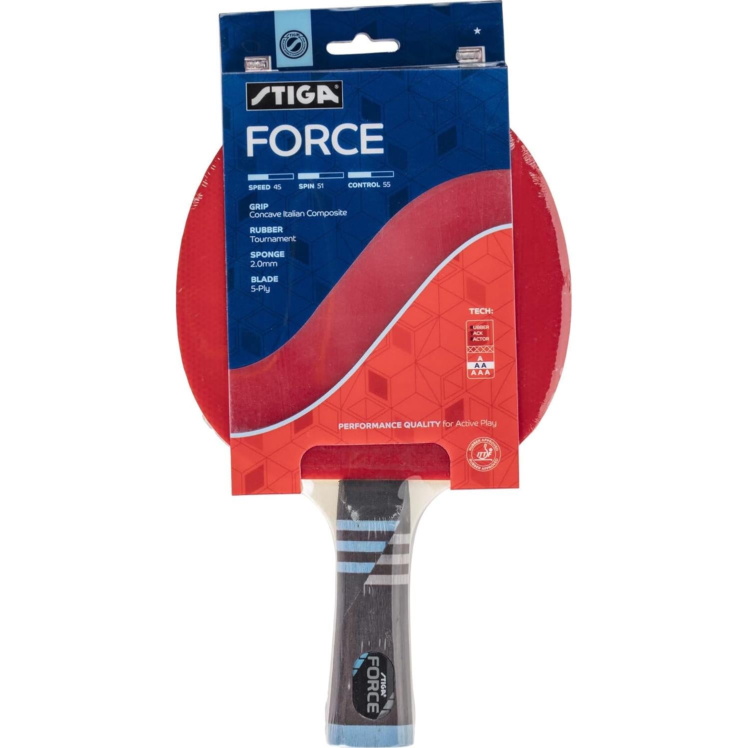 Paleta de Tenis de Mesa STIGA Force - 5 Capas - 2 mm