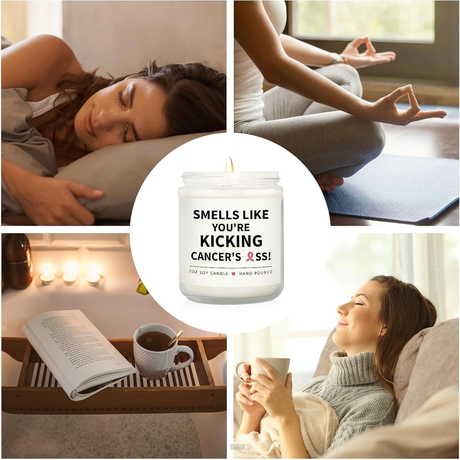 Vela Aromática SteadStyle para Cáncer de Mama - Lavanda