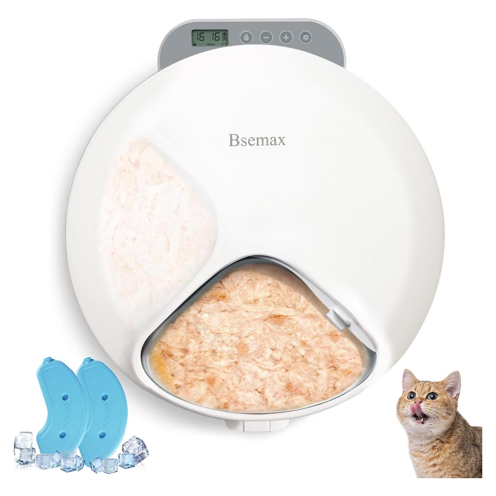 Dispensador Automático de Comida para Gatos Bsemax 4 Comidas