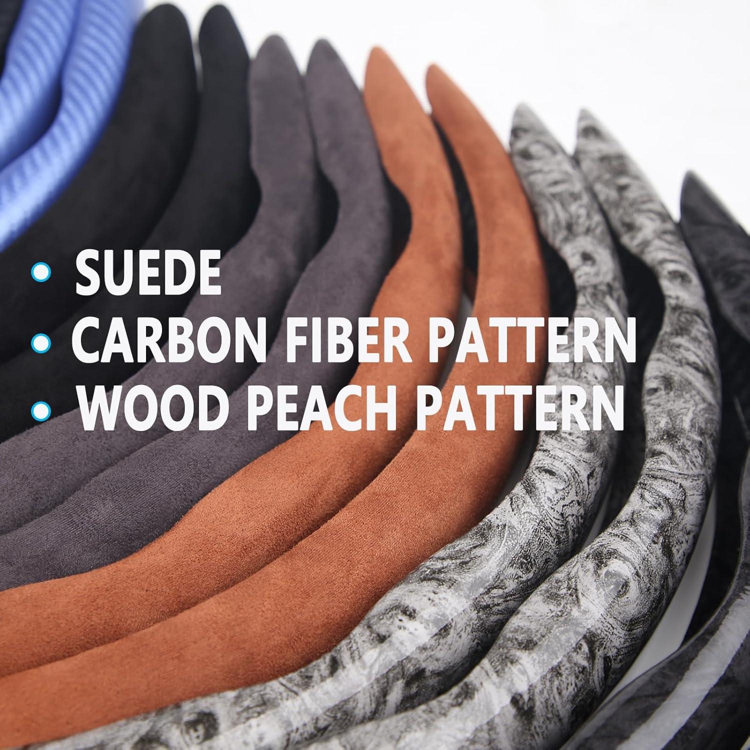 Funda de Volante Mtverver 23 Grano de Madera Negra Universal