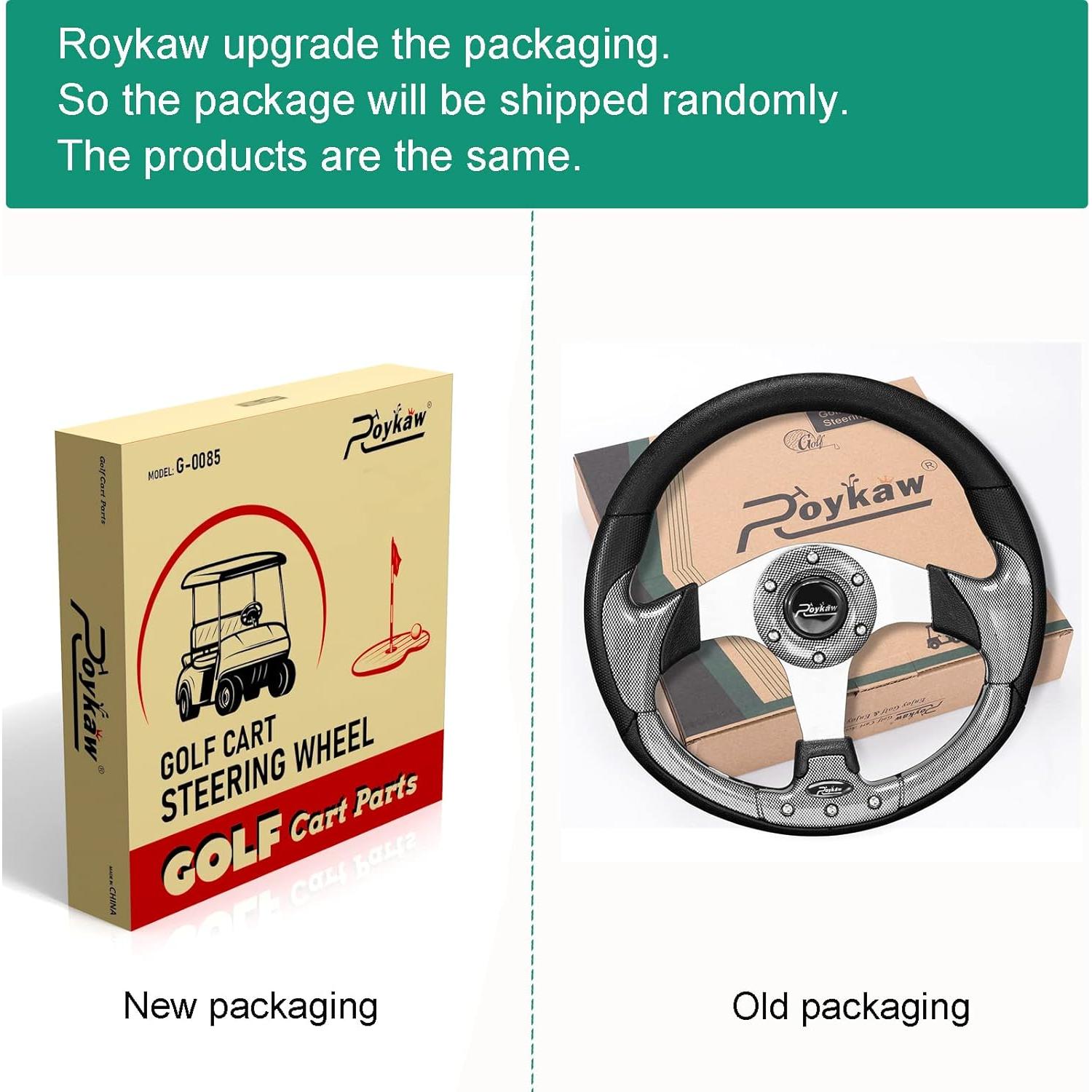 Volante Universal Roykaw 31.75 cm para Carro de Golf