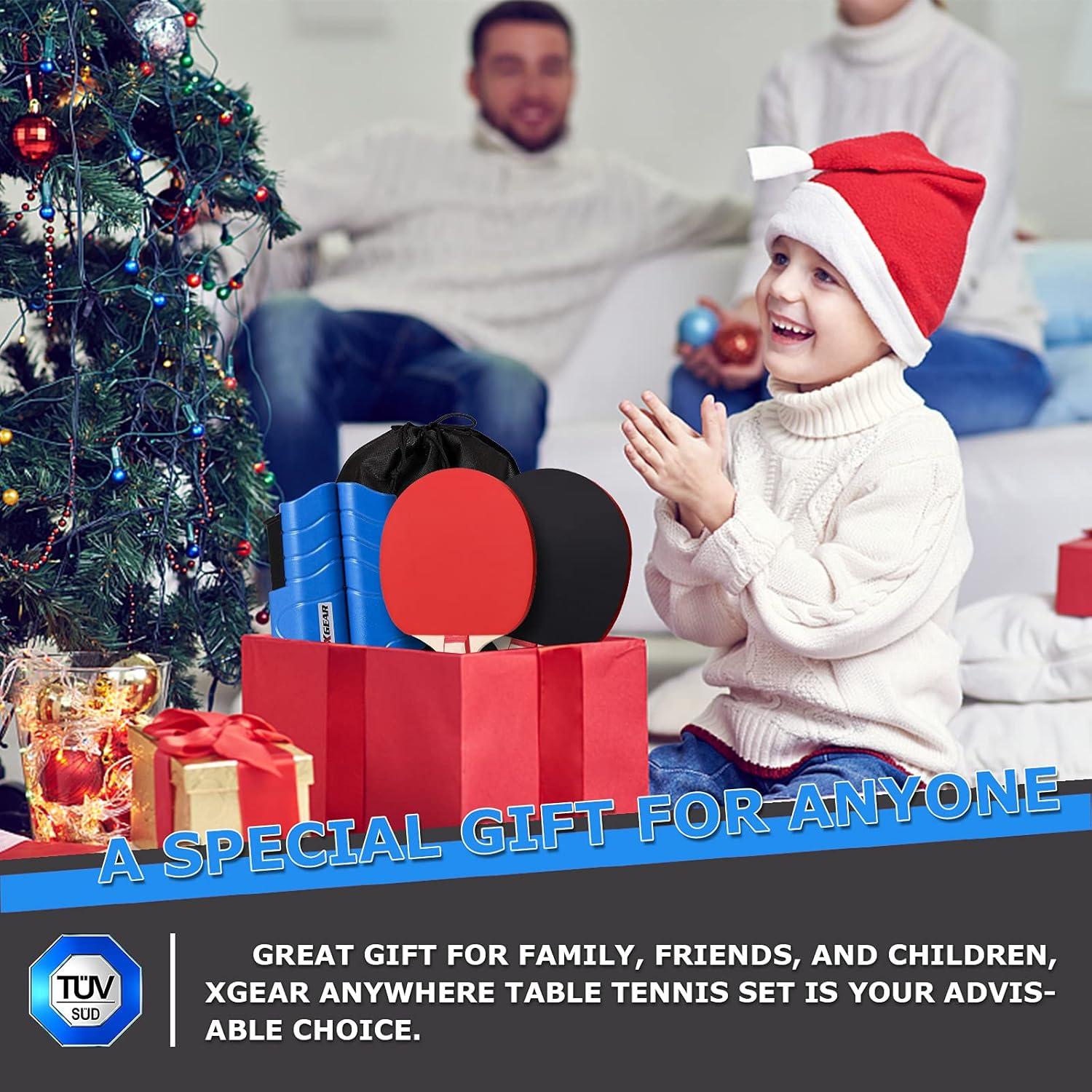 Set de Ping Pong XGEAR con Red Retráctil y 2 Palas