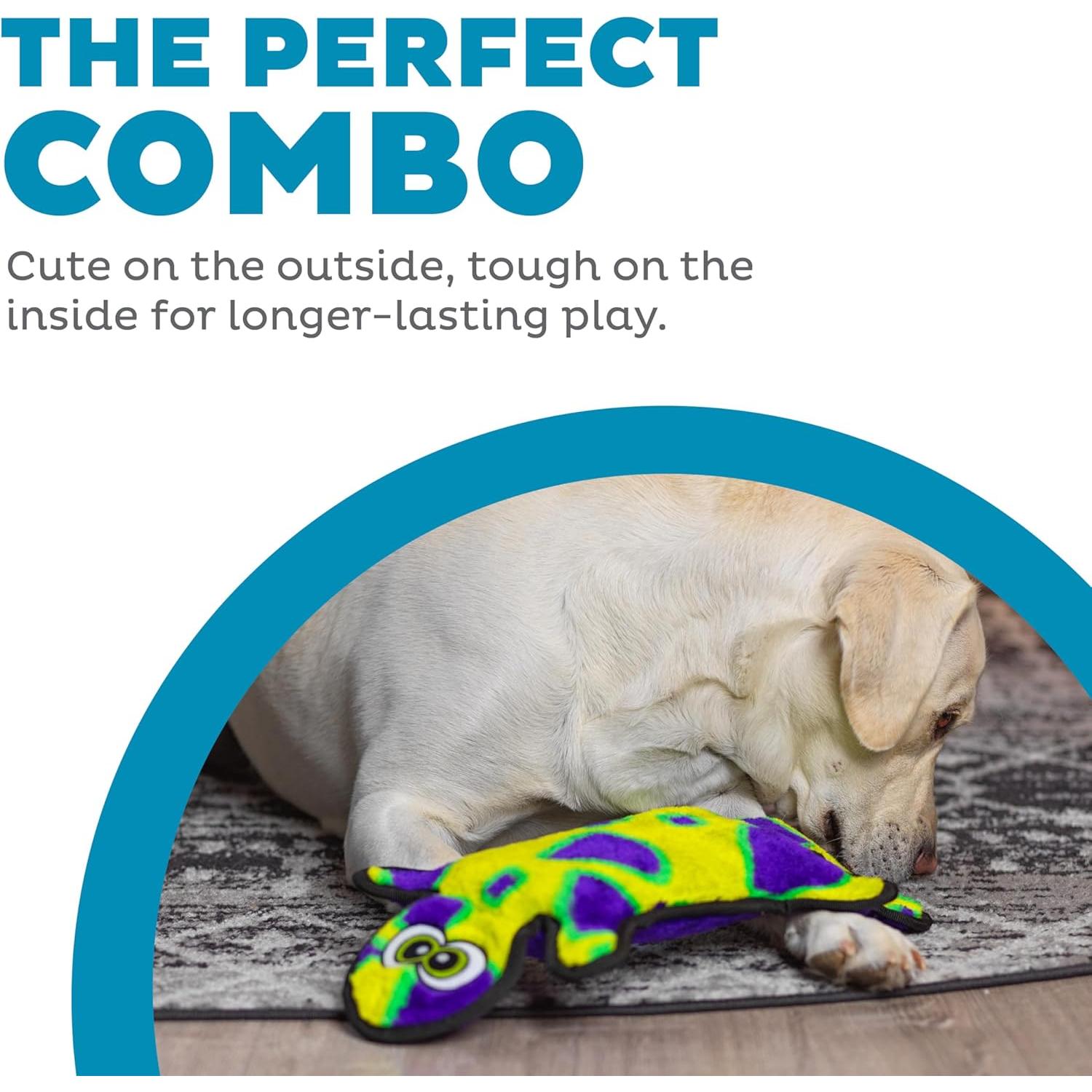 Juguete de Peluche Durablez Outward Hound Gecko Verde Grande