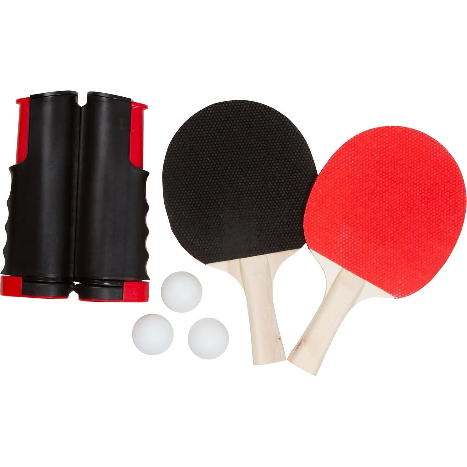 Conjunto de Tenis de Mesa Portátil Trademark Innovations Rojo