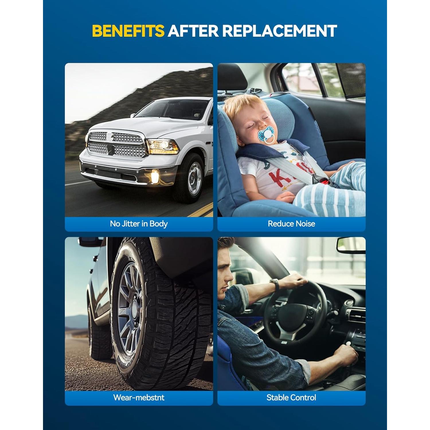 Kit de Suspensión PHILTOP 4 Piezas Brazos de Control Ajustables