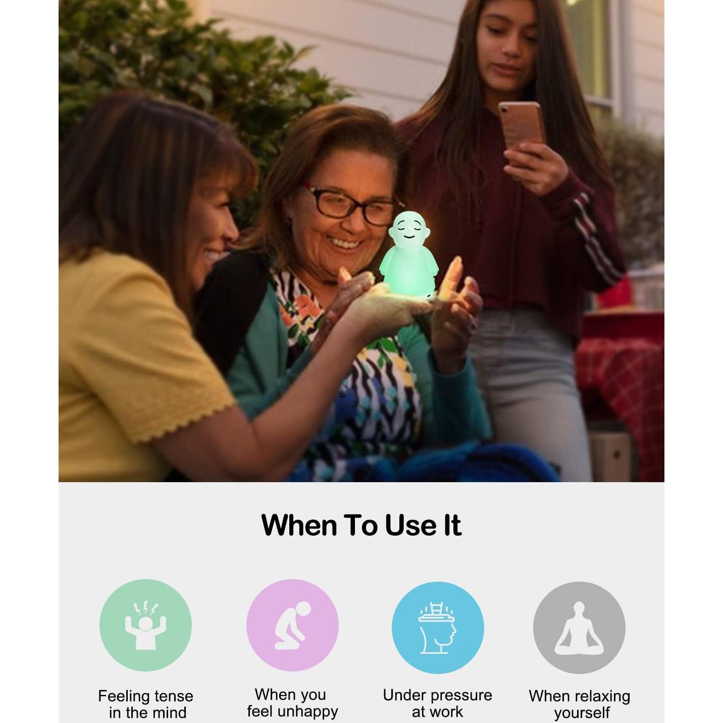 Herramienta de Meditación LIFVEAN 2 en 1 Luz Nocturna