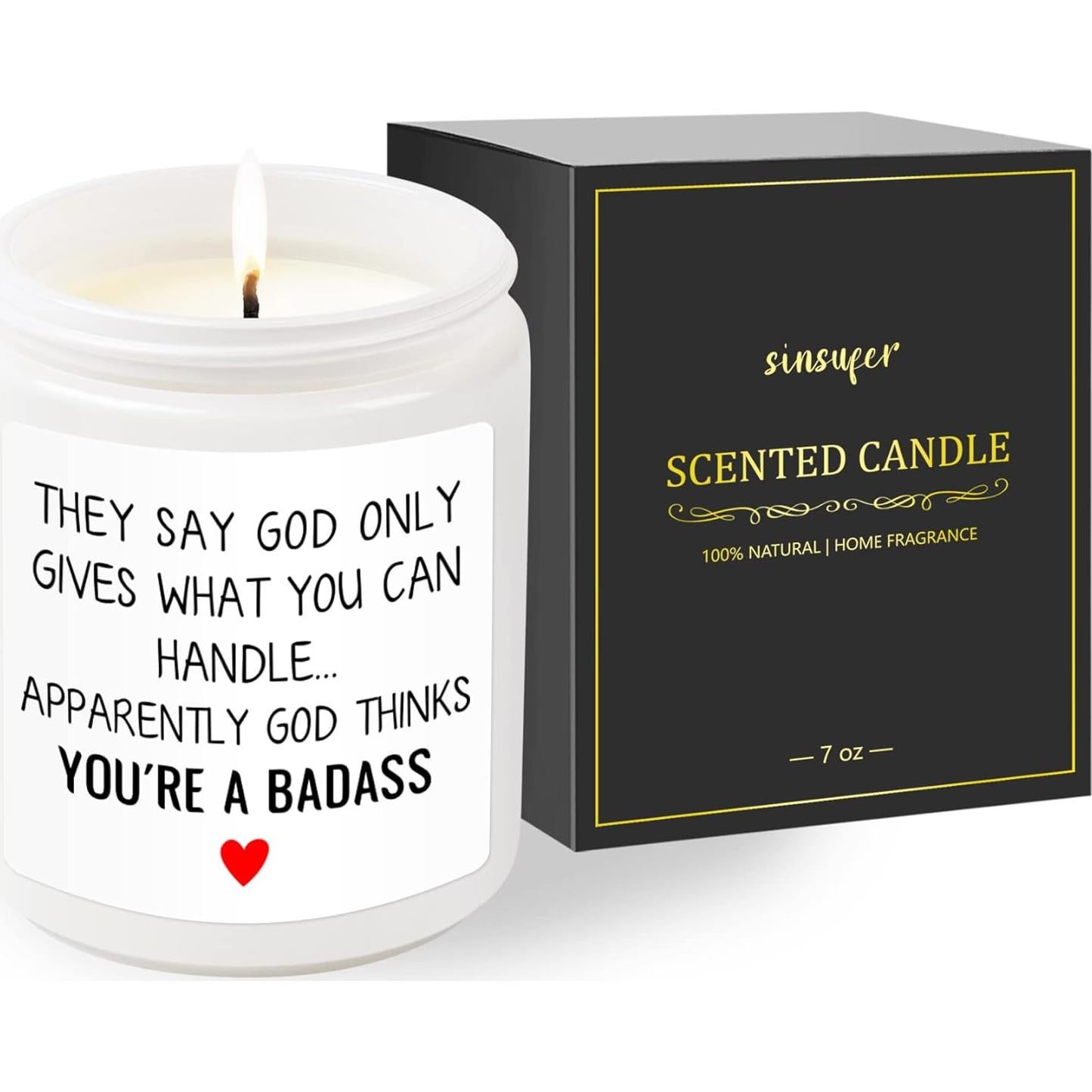 Vela Aromática de Lavanda 198 g SINSUFUR - Regalo de Ánimo