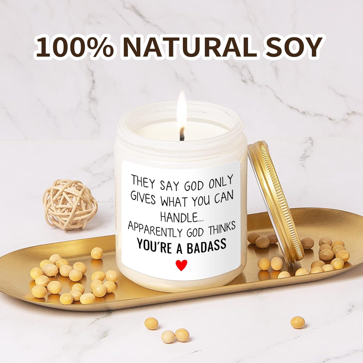 Vela Aromática de Lavanda 198 g SINSUFUR - Regalo de Ánimo