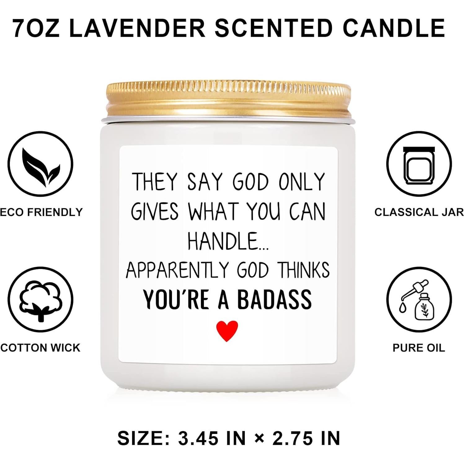 Vela Aromática de Lavanda 198 g SINSUFUR - Regalo de Ánimo