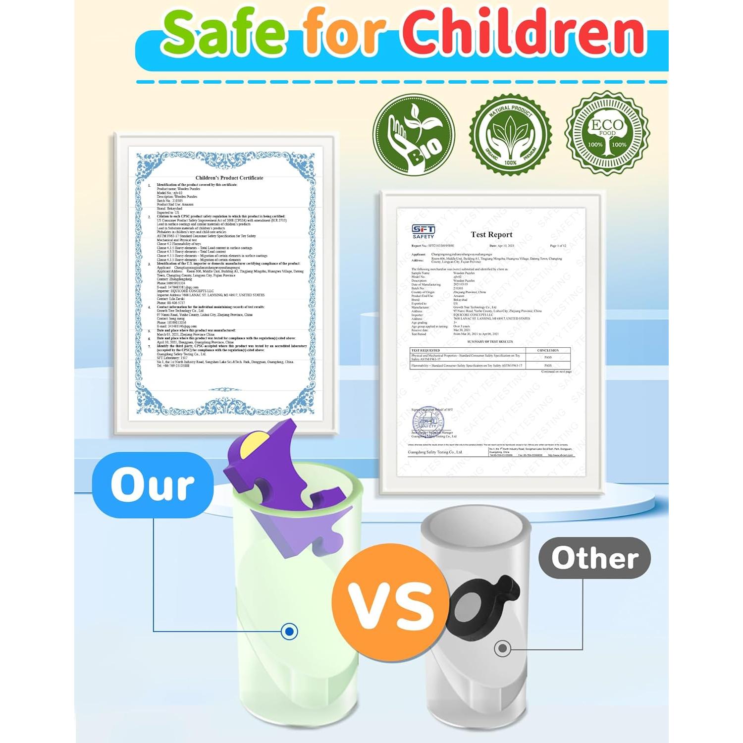 Rompecabezas de Madera Montessori Oomloid 4 Vehículos 1-3 Años