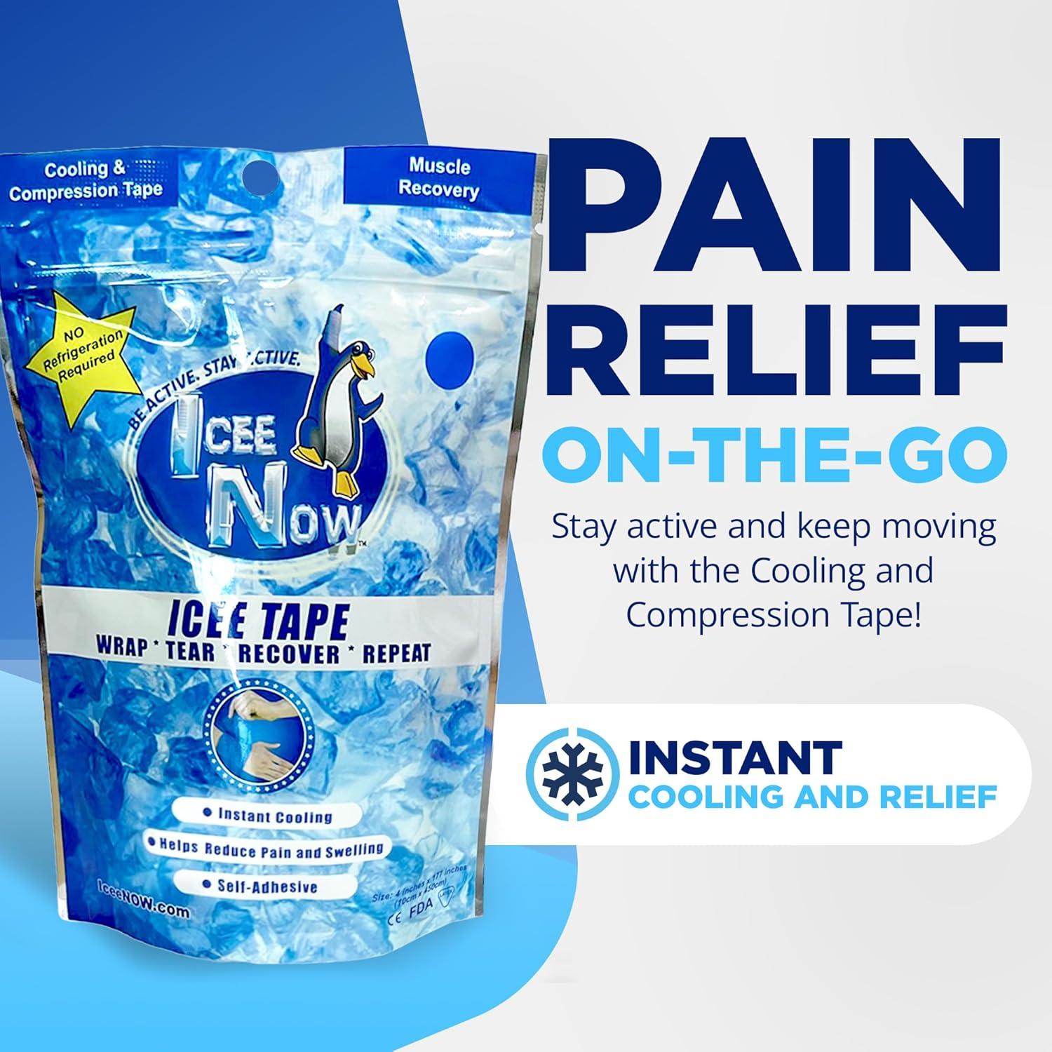 Cinta de Compresión Fría IceeNOW - Rosa - 18.4x13.5 cm