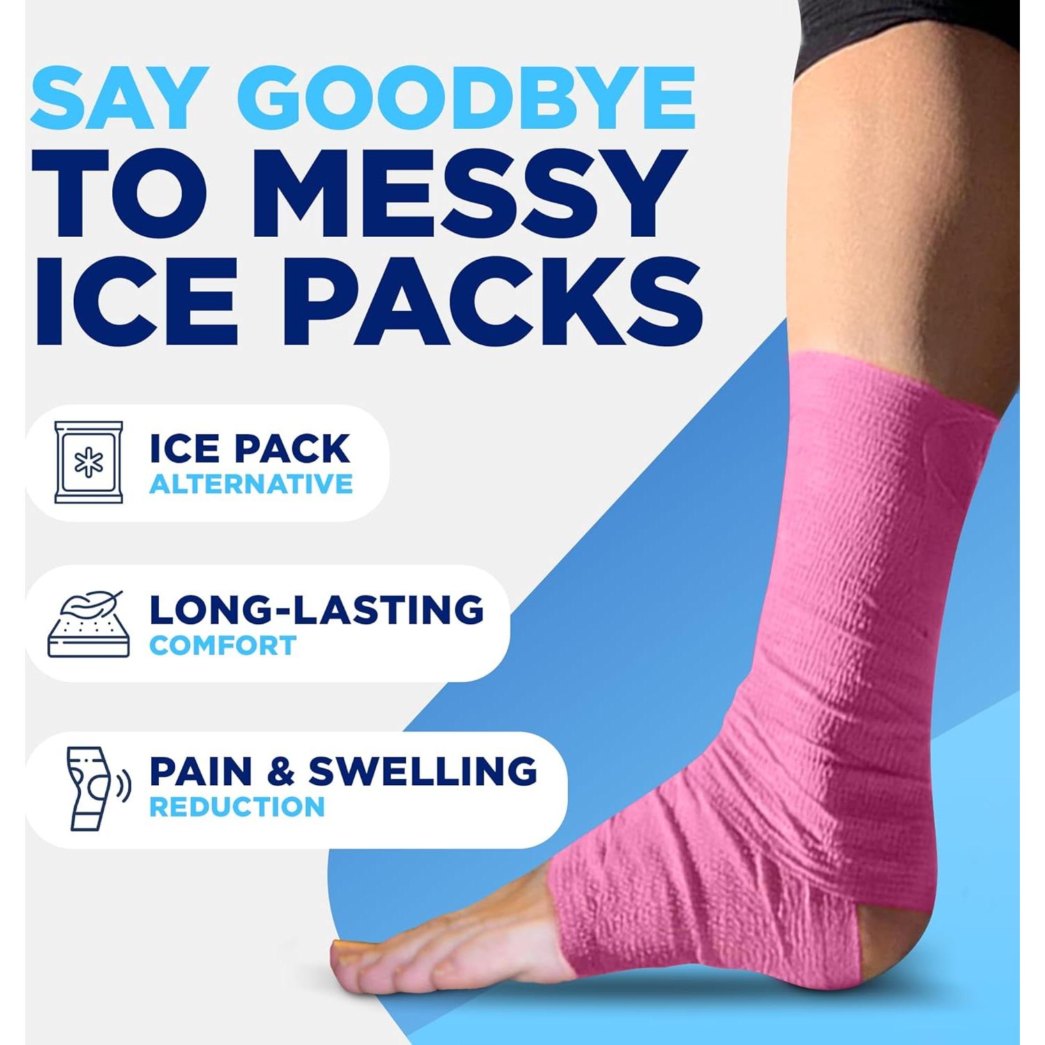 Cinta de Compresión Fría IceeNOW - Rosa - 18.4x13.5 cm