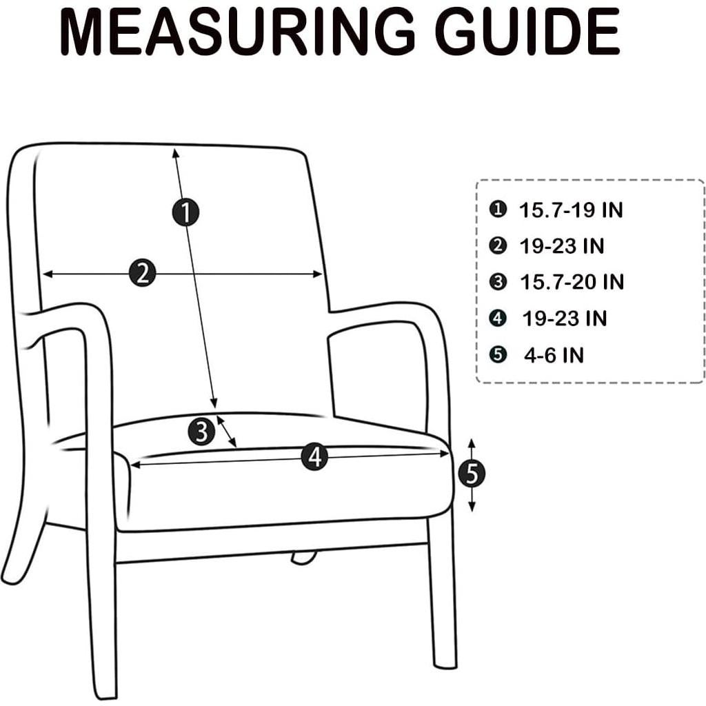Funda de Silla Deisy Dee Moderna 1.6 oz Algodón Antideslizante