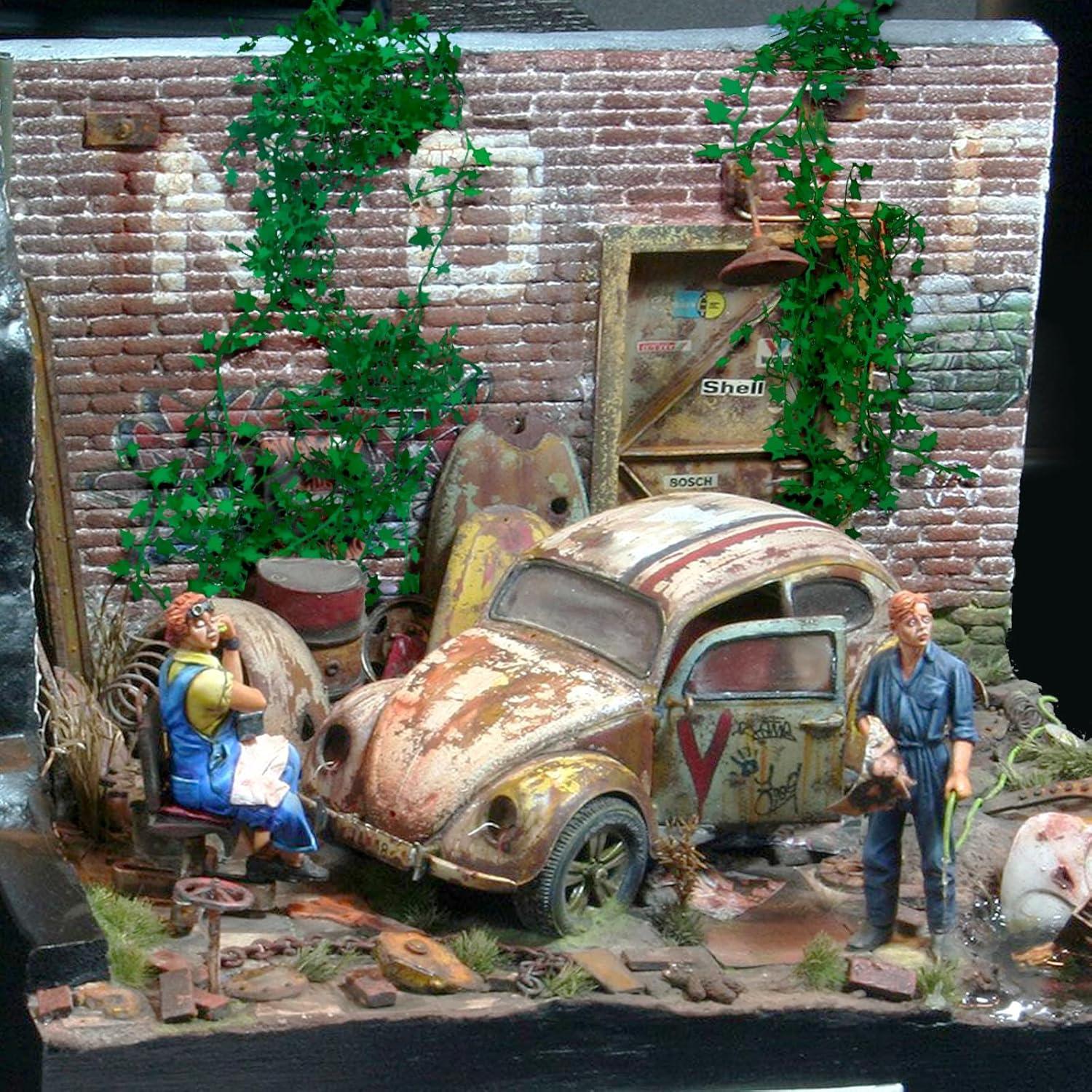 Vides Miniatura Realistas Warmtree Verde Oscuro para Diorama