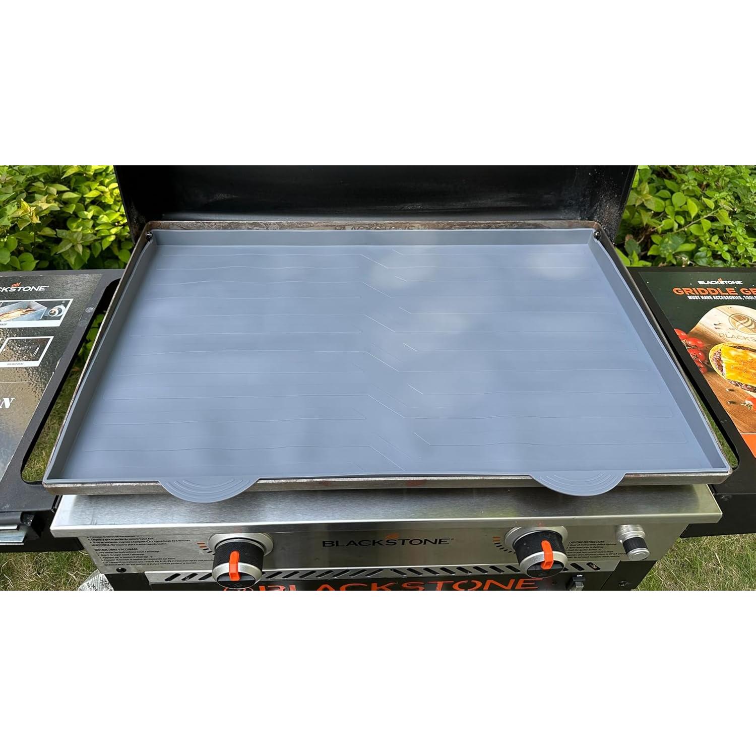 Alfombrilla de silicona para plancha Blackstone 22" gris