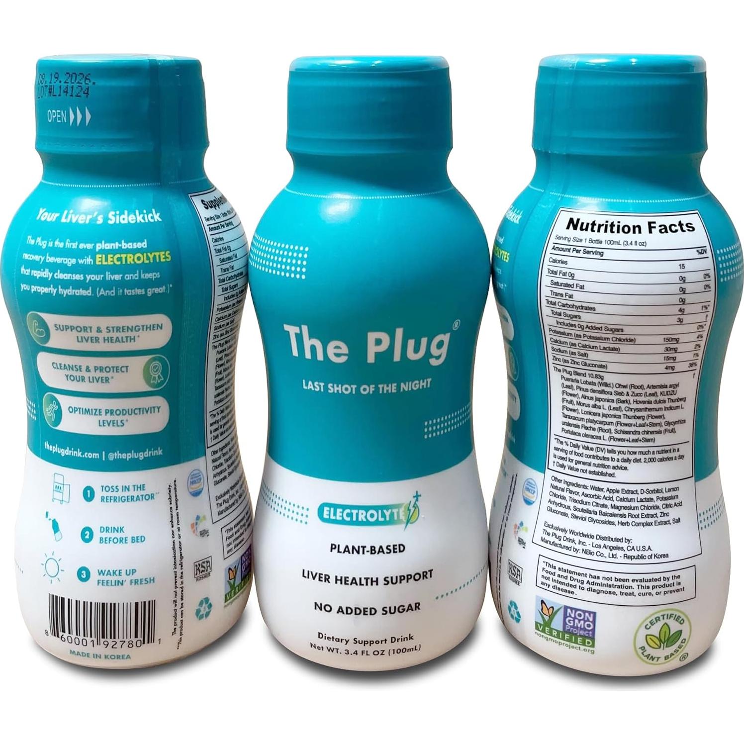 Bebida Detox The Plug 100 ml x 2 - Soporte Hepático Natural