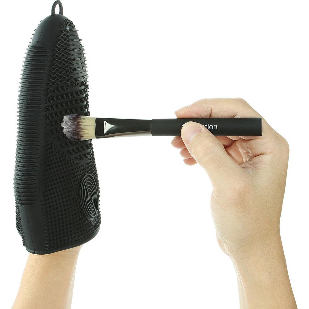 Guante de Limpieza de Brochas de Maquillaje ScivoKaval Negro