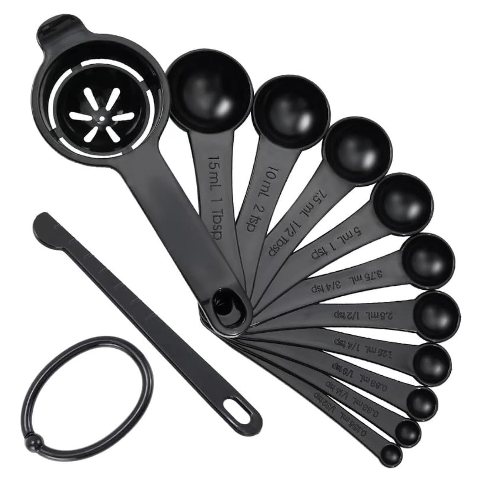 Juego de Cucharas Medidoras de Plástico DOTINGHUX 12 Piezas