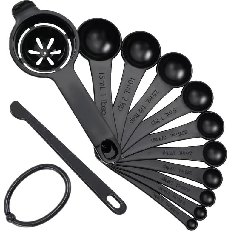 Juego de Cucharas Medidoras de Plástico DOTINGHUX 12 Piezas