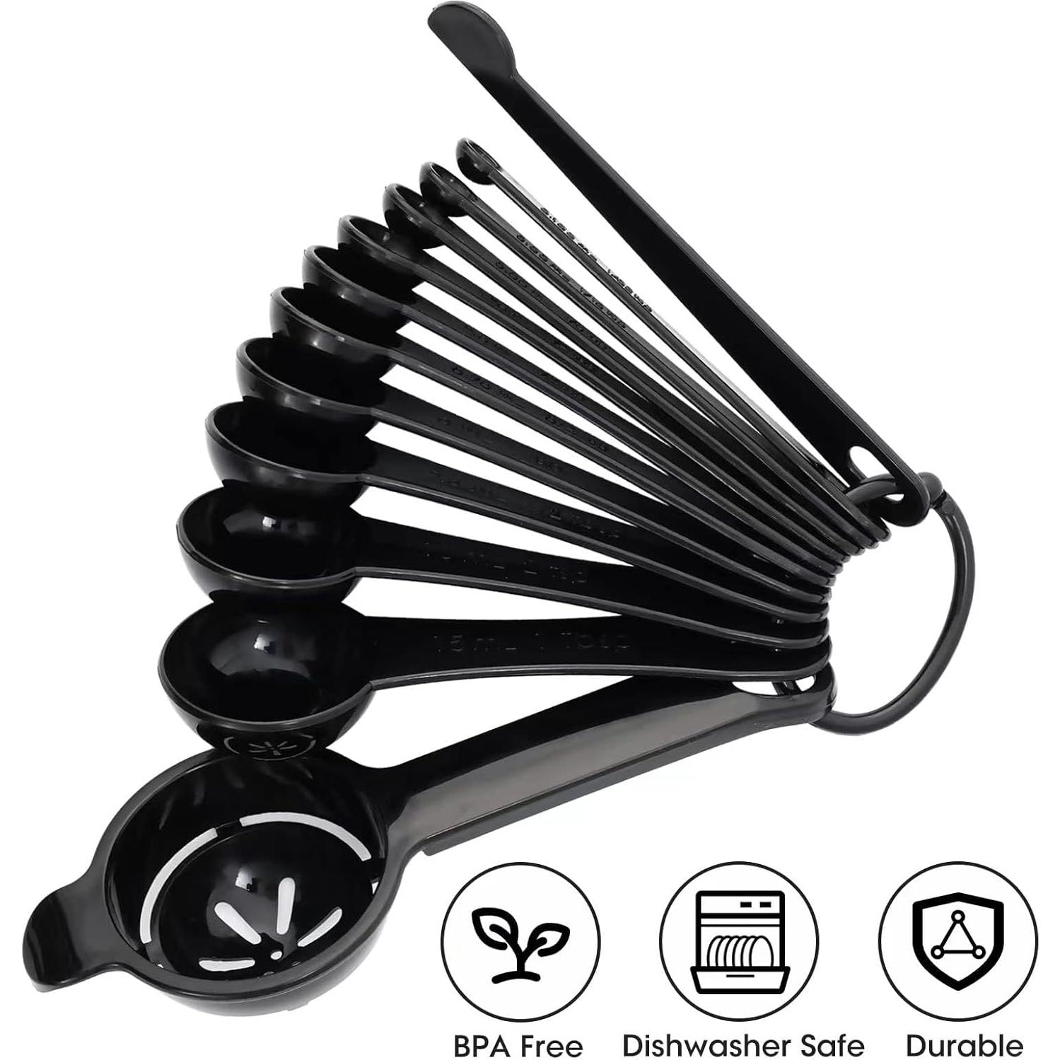 Juego de Cucharas Medidoras de Plástico DOTINGHUX 12 Piezas