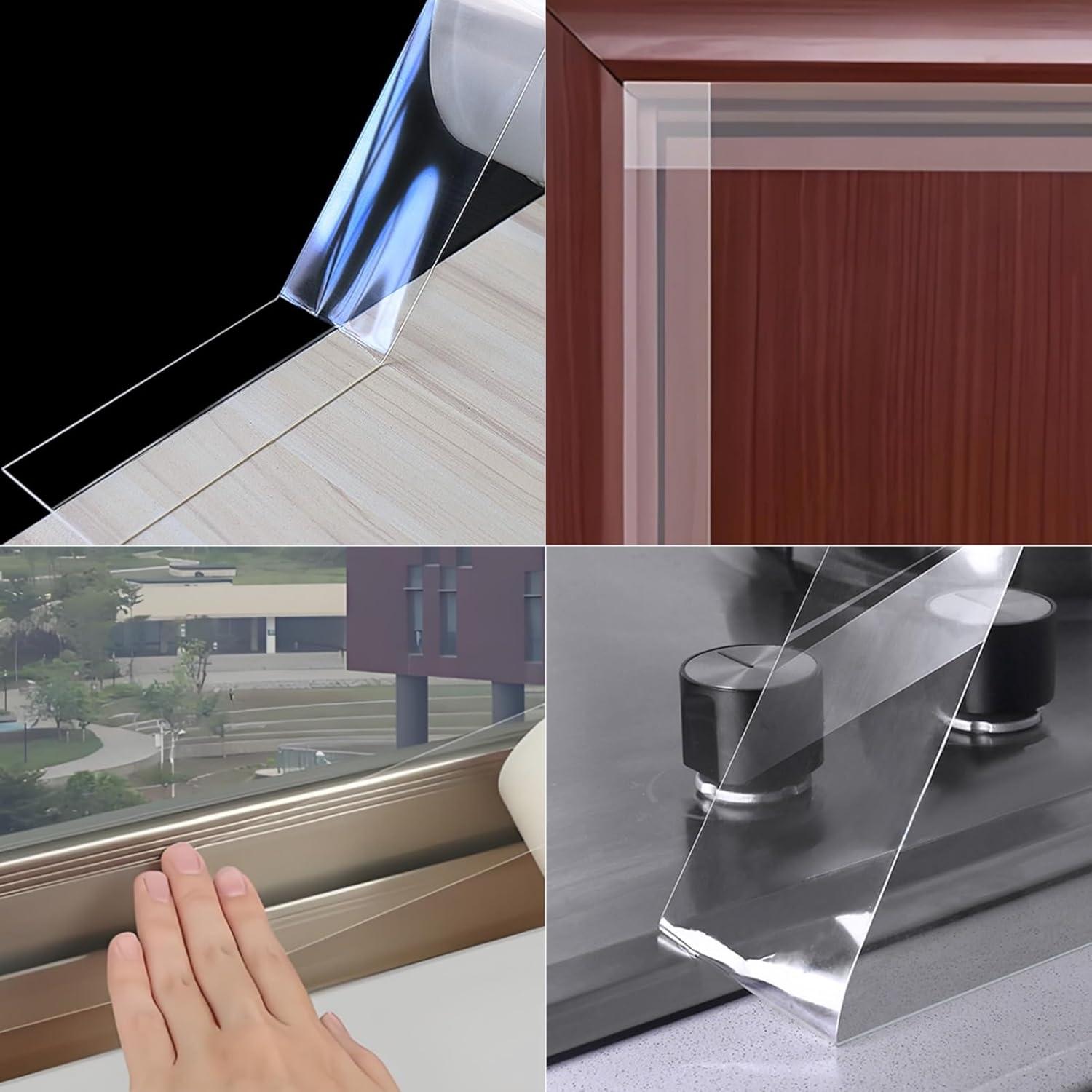 Cinta de Sellado HSTECH para Ventanas Transparentes 0.3m x 4.88m