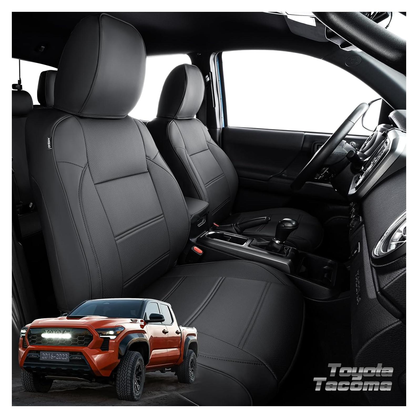 Funda de Asiento DrCarNow para Toyota Tacoma 2016-2023 - Cuero Sintético