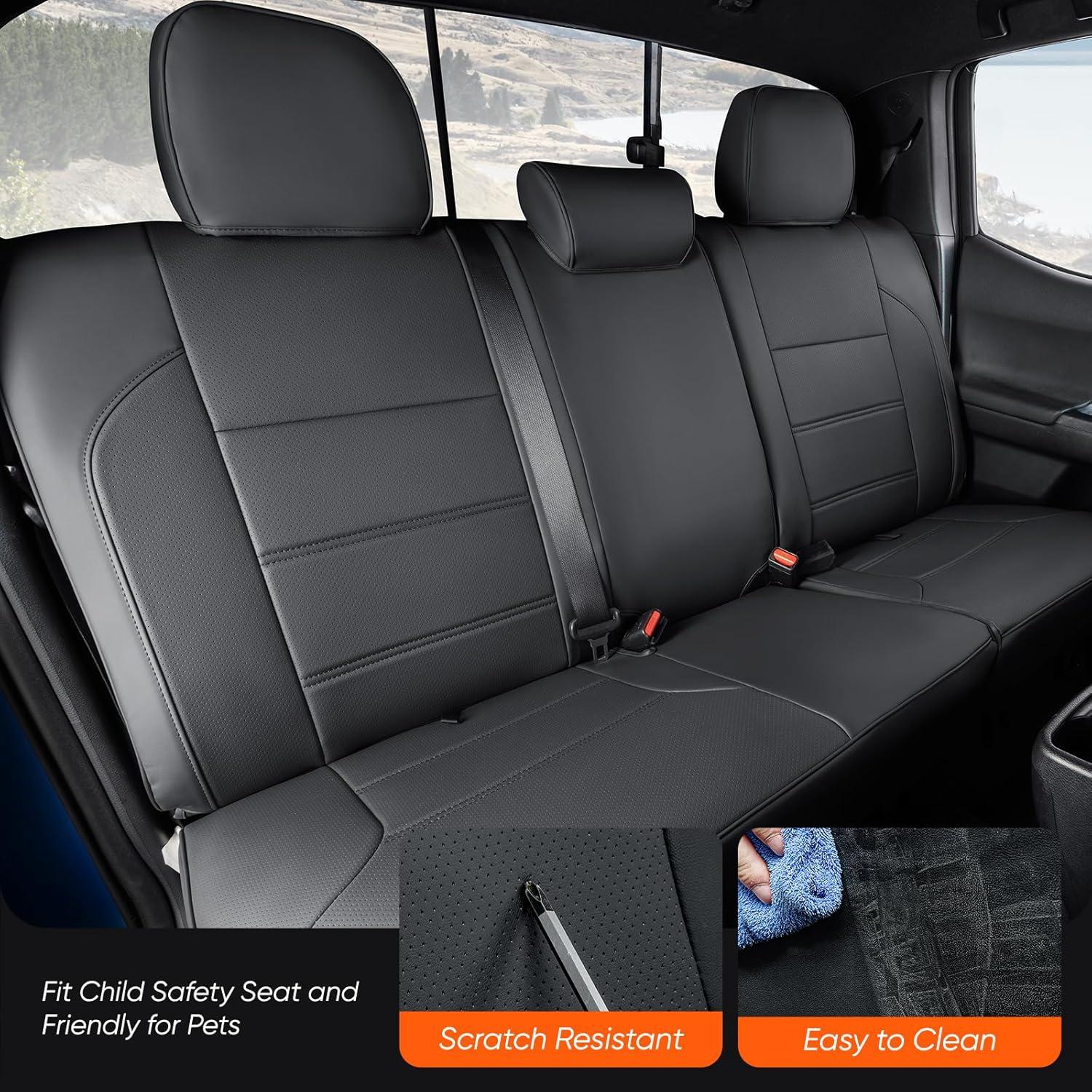 Funda de Asiento DrCarNow para Toyota Tacoma 2016-2023 - Cuero Sintético