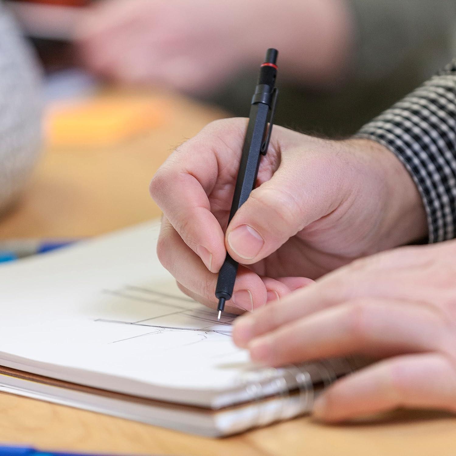 Lápiz Mecánico ROtring 600 0.5mm Cuerpo Negro Dibujo