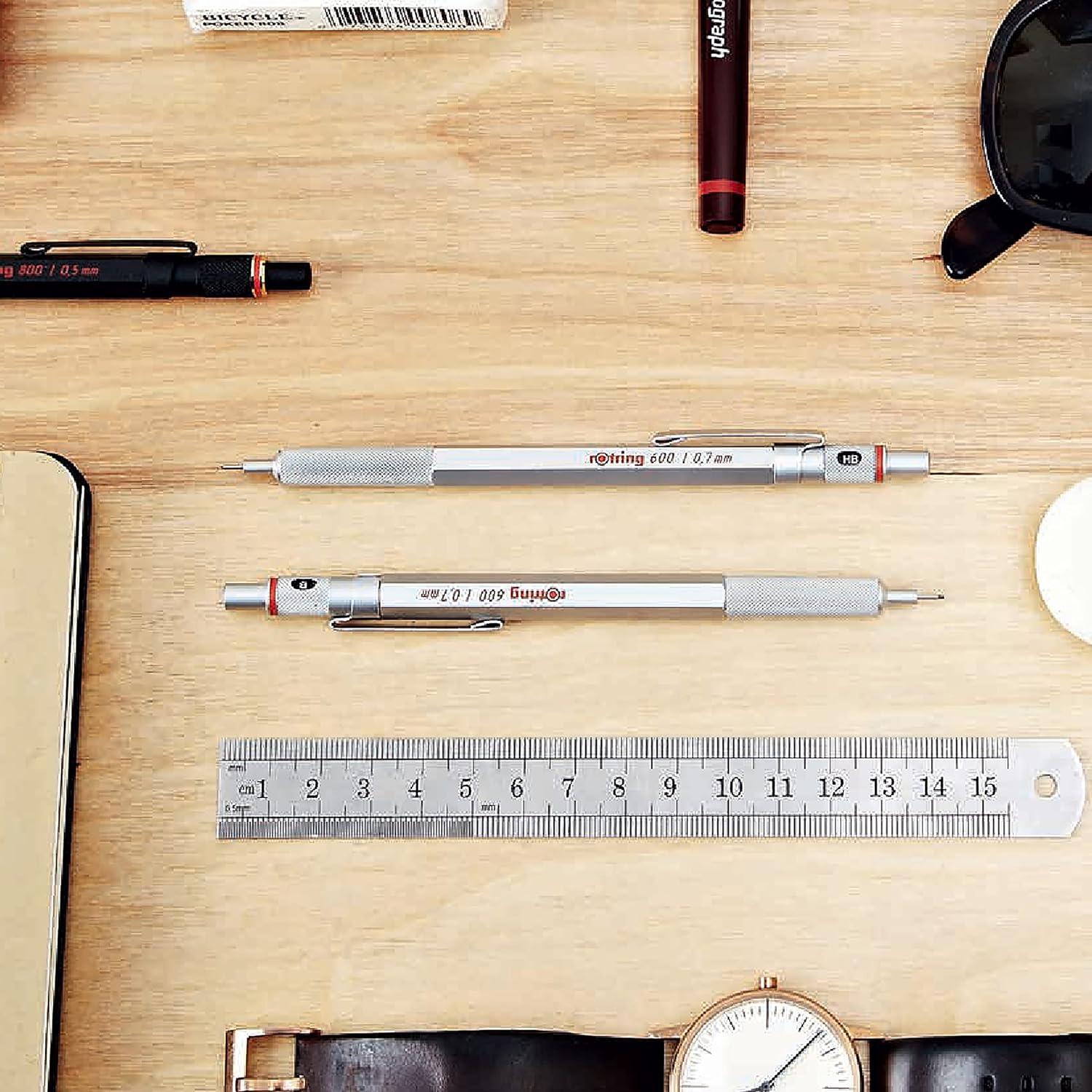 Lápiz Mecánico ROtring 600 0.5mm Cuerpo Negro Dibujo