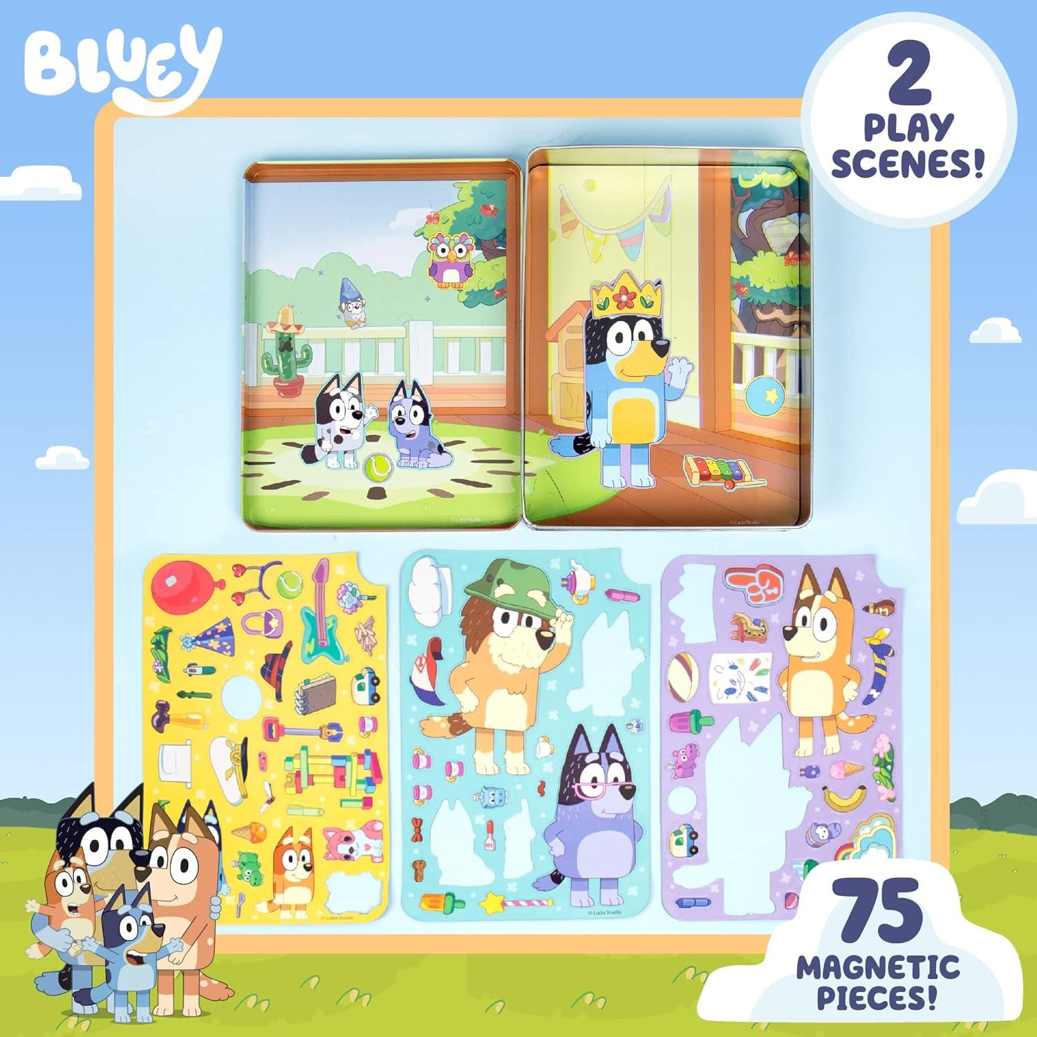 Juego Magnético Bluey con 75 Accesorios para Niños