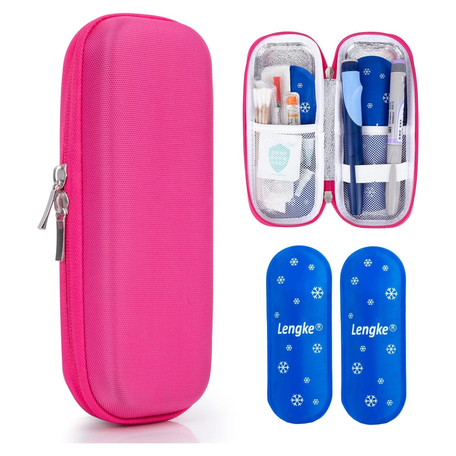 Funda de Viaje para Insulina LengKe con 2 Paquetes de Hielo