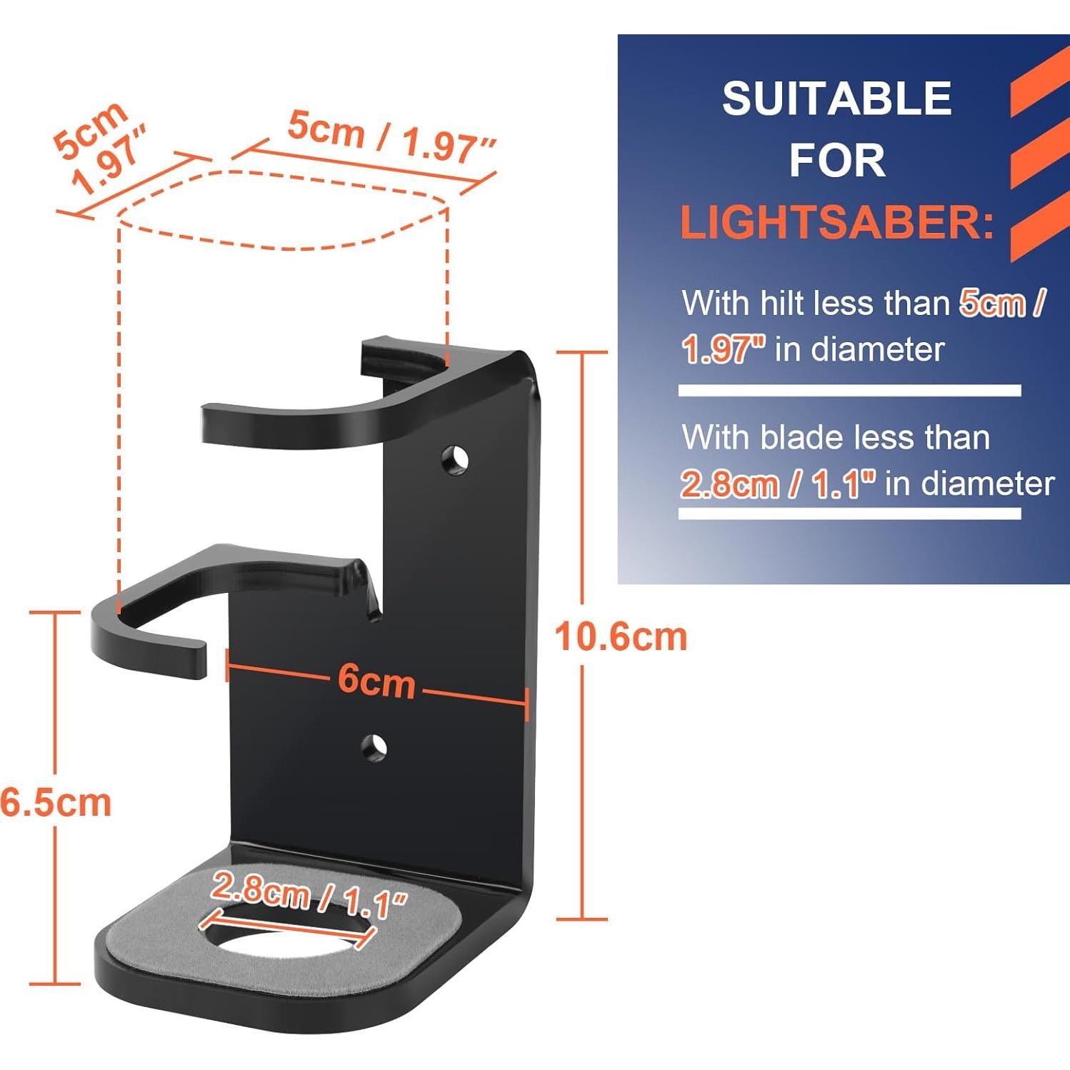 Soporte de Montaje en Pared Cosmos para Sable de Luz Acrílico