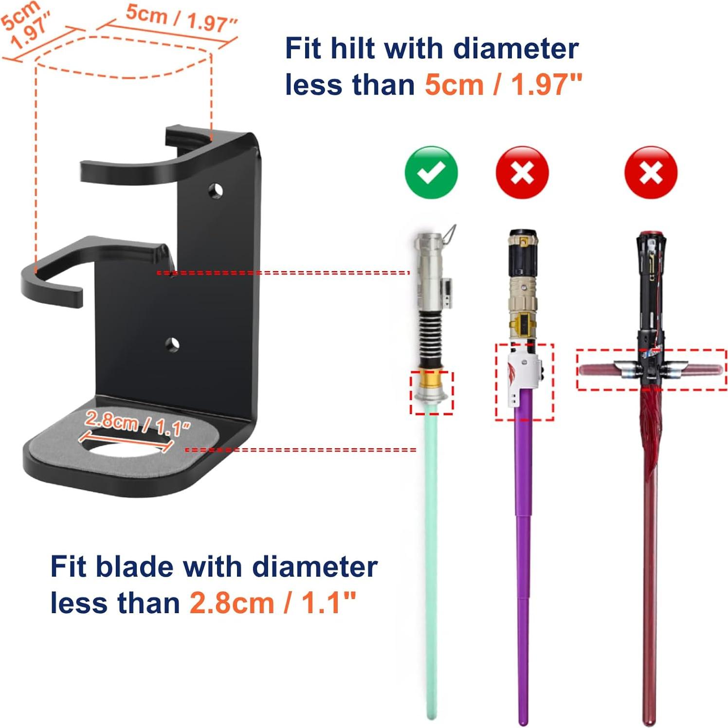 Soporte de Montaje en Pared Cosmos para Sable de Luz Acrílico