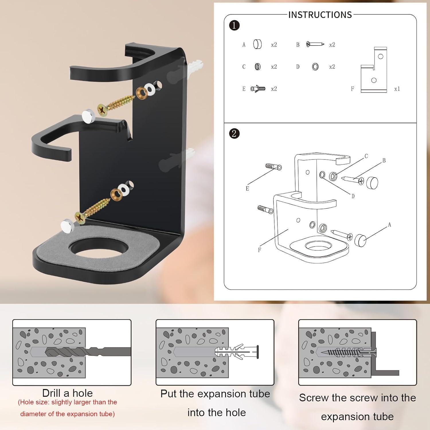 Soporte de Montaje en Pared Cosmos para Sable de Luz Acrílico