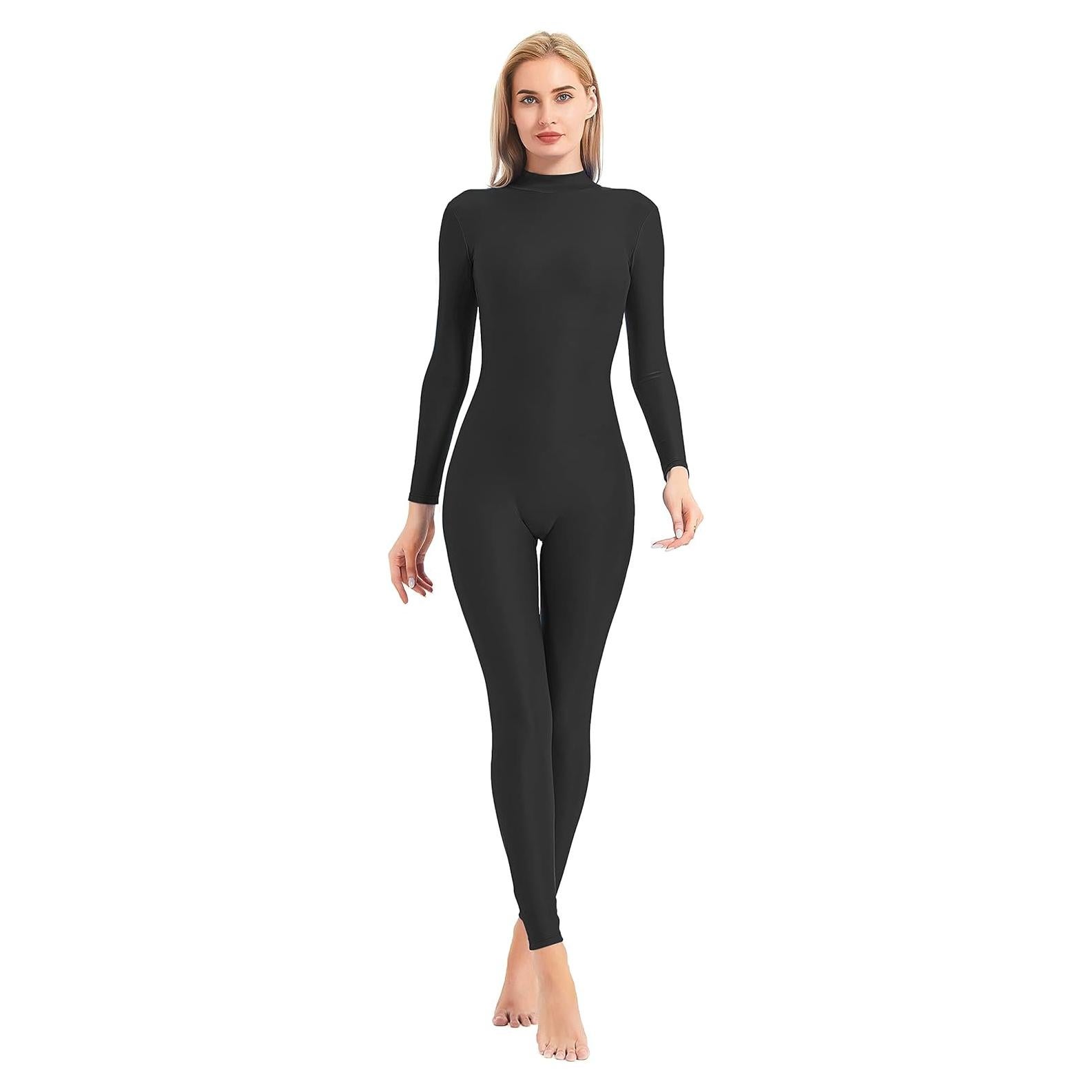 Mono Bodycon Negro Speerise para Mujeres - Manga Larga XS
