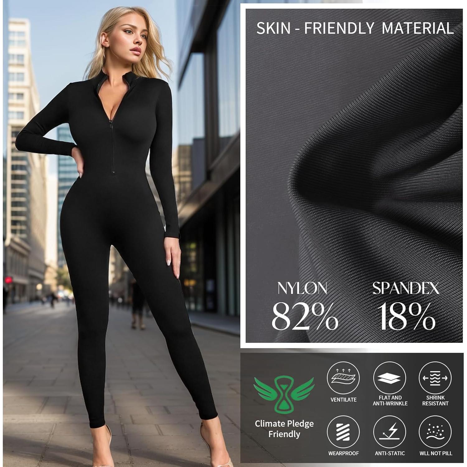 Mono Bodycon Negro Speerise para Mujeres - Manga Larga XS