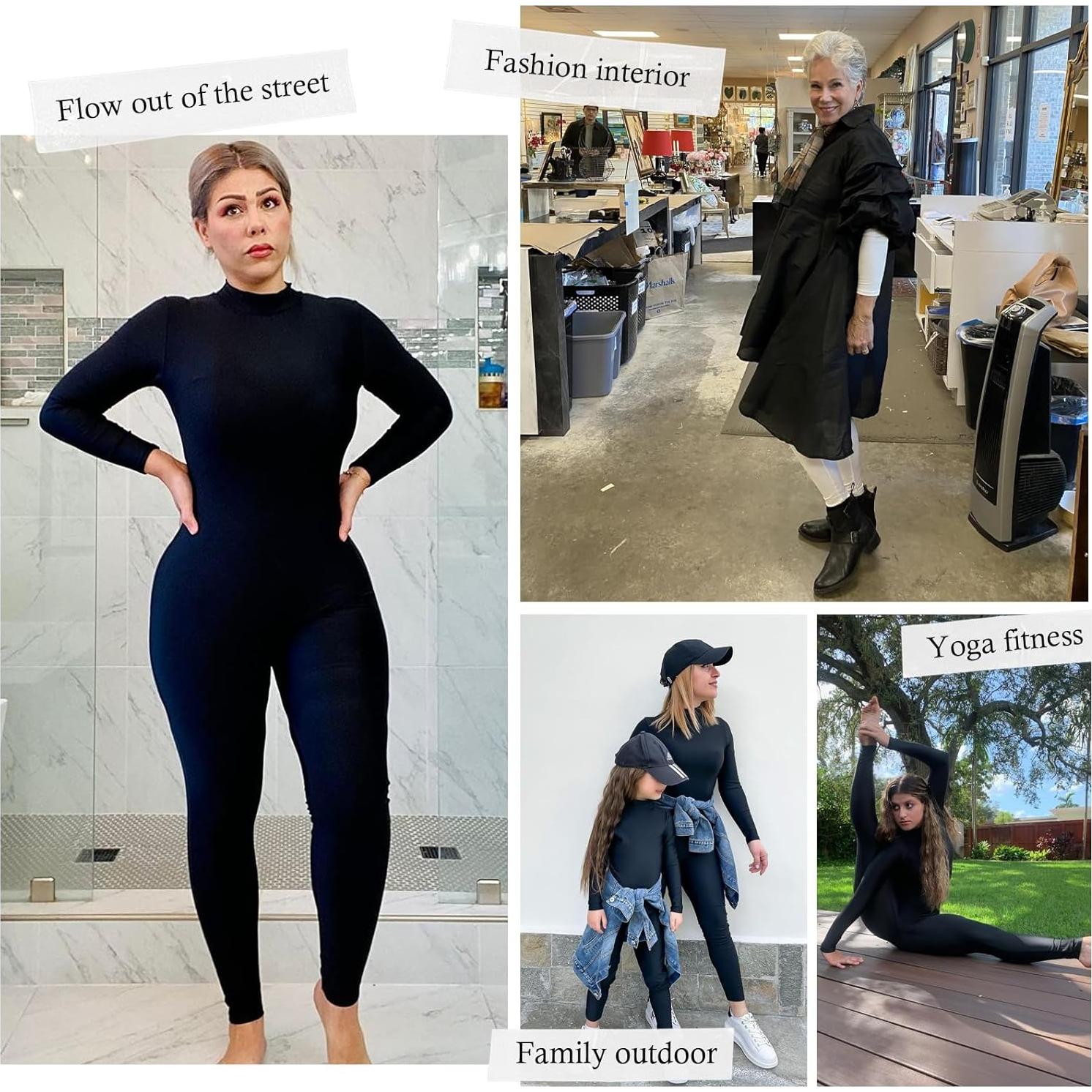 Mono Bodycon Negro Speerise para Mujeres - Manga Larga XS