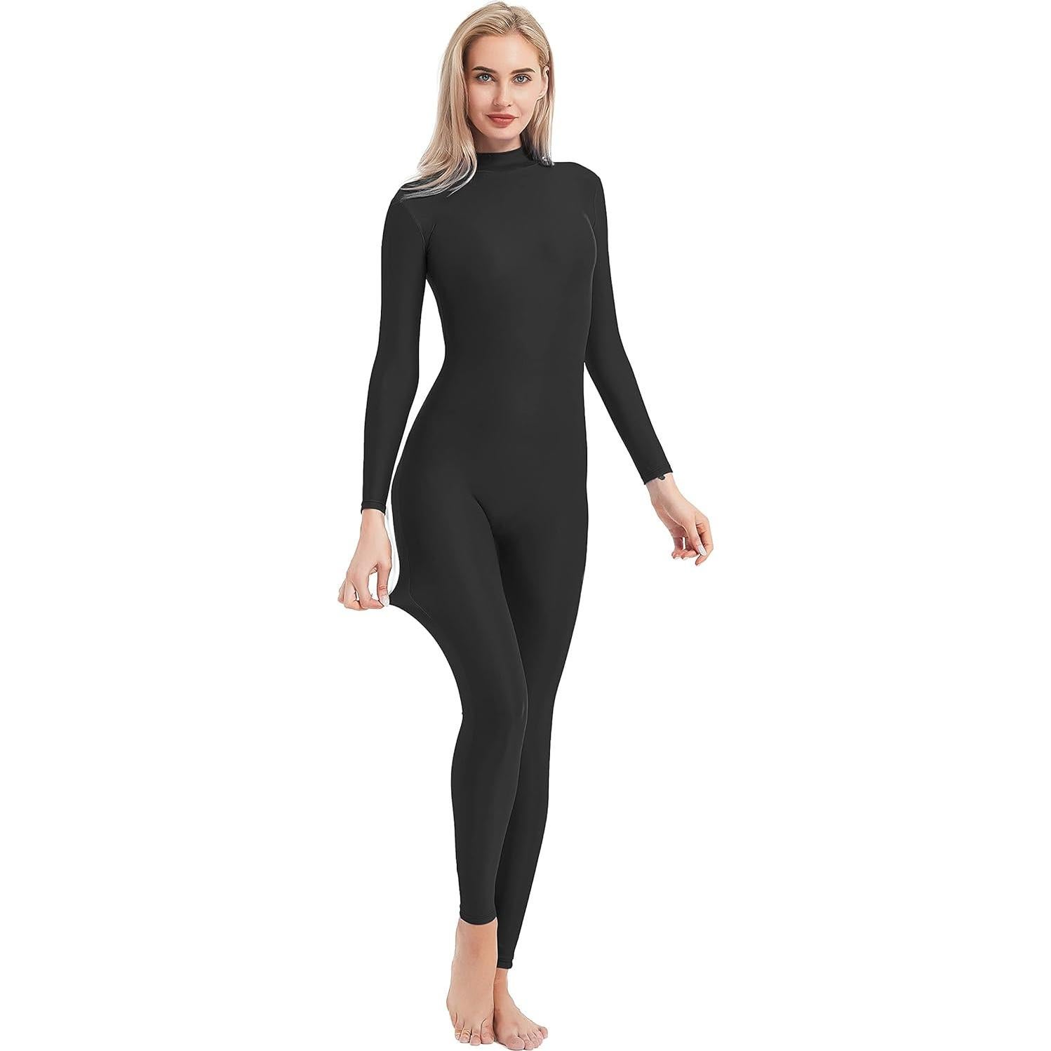 Mono Bodycon Negro Speerise para Mujeres - Manga Larga XS
