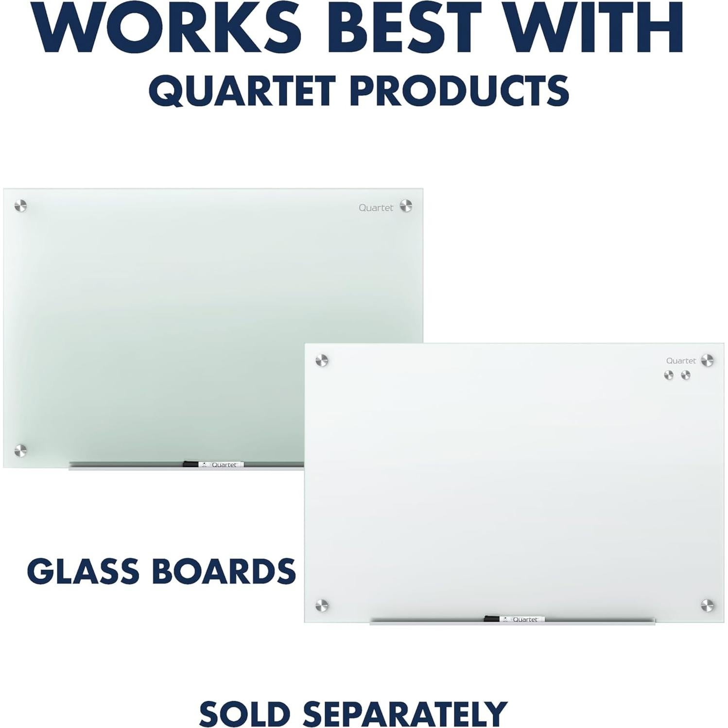 Imanes Fuertes Quartet 85391 para Pizarra de Vidrio, 6 Pzas