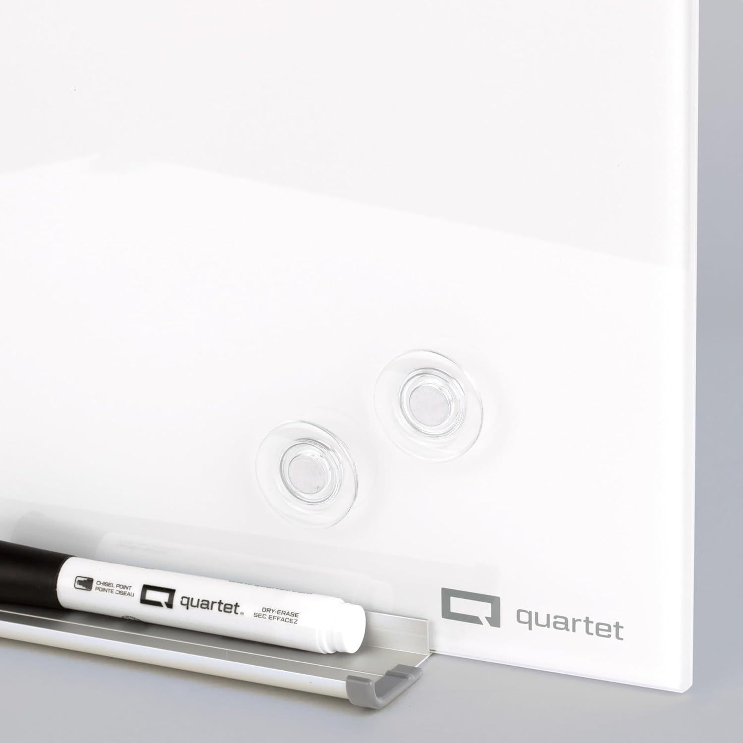 Imanes Fuertes Quartet 85391 para Pizarra de Vidrio, 6 Pzas